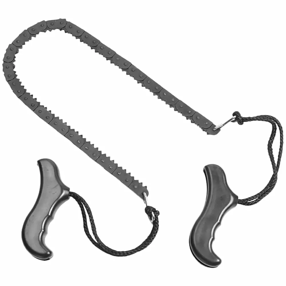 Hand-Pulling Chain Saw Survival Tools Metal Featherweight Iron Qinf