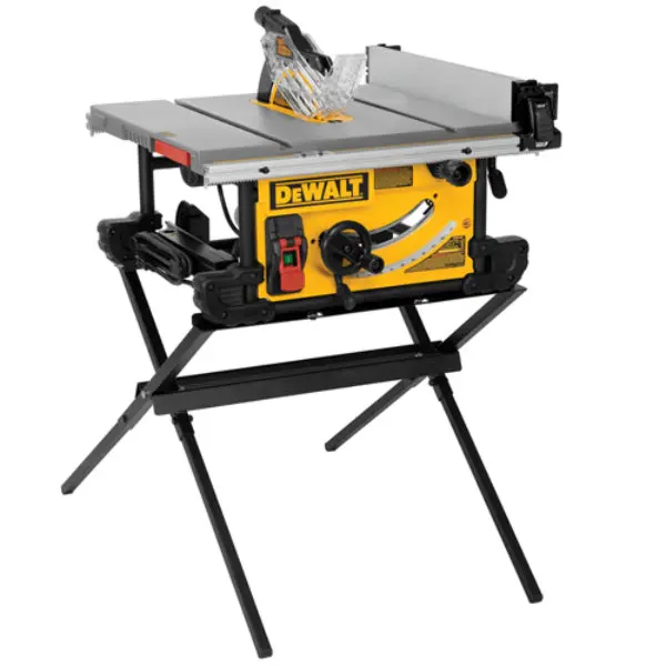 DeWalt DWE7490X Job Site Table Saw 10 Inch Scissor Stand 15 Amp