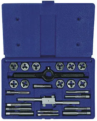 Irwin Tools 24614 Hanson SAE Fractional Tap & Hex Die Set 24-Piece