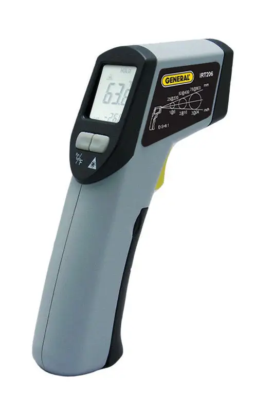 General 608 8:1 Non-Contact Infrared Thermometer Gray