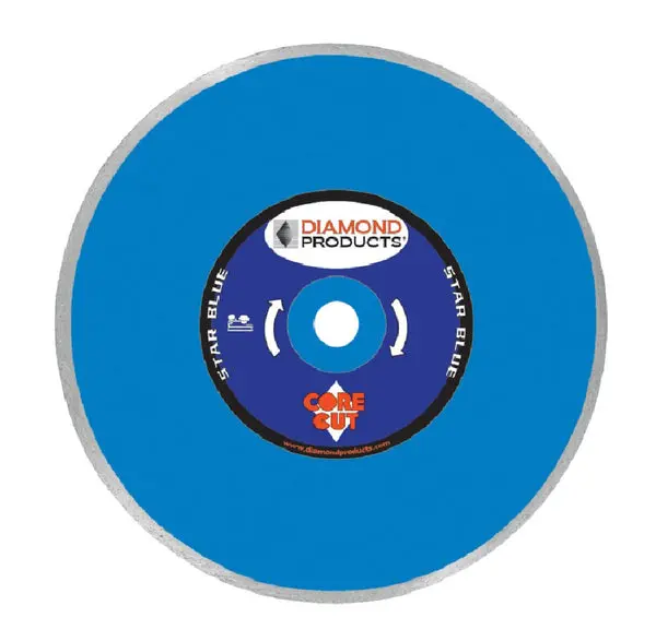 Diamond Products 80012 Star Blue Dry Tile Blade Porcelain and Ceramic