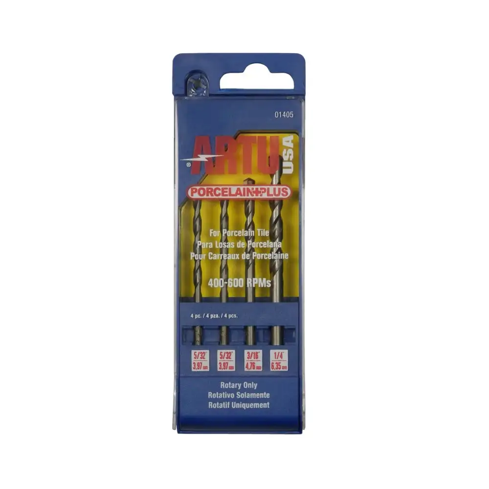 Artu USA 01405 Porcelain Plus Glass and Tile Bit Set 1/4
