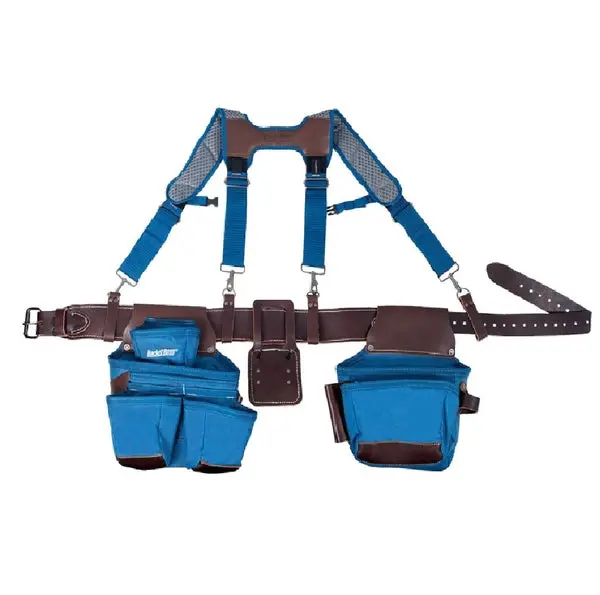 Bucket Boss 55505-RB Hybrid Leather and Polyester Tool Belt Work
