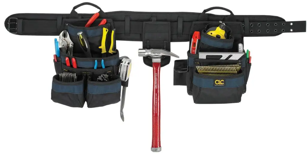 Work Gear 4-Piece Carpenter's Tool Belt Set Repair and Construction CLC