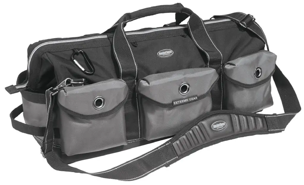 22-Pockets Tool Roll Holster Shop Building Hand Tools Bucket Boss