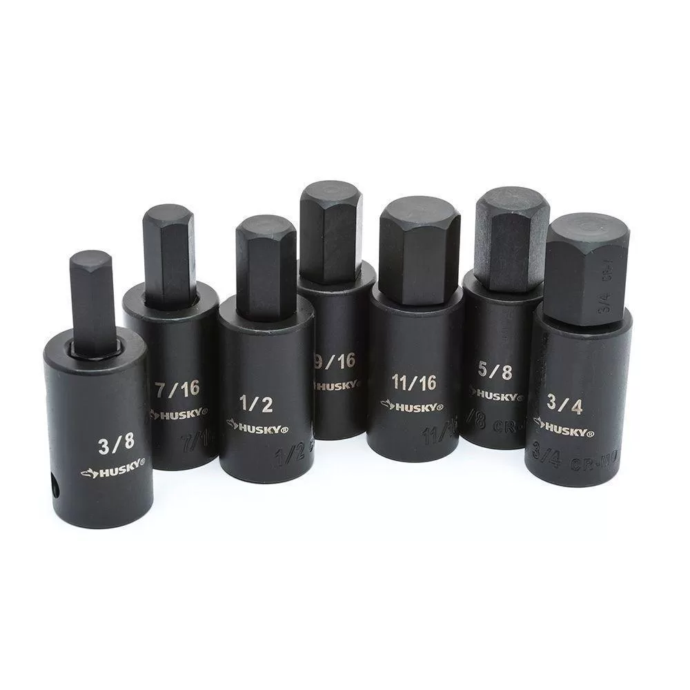 Husky 1/2 . Drive Torx and SAE/MM Hex Set Comprehensive Tool Solutions