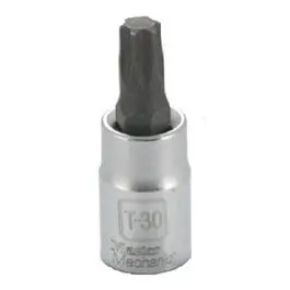 T-30 Torx Bit Socket 1/4- Drive Professional Use Master Mechanic