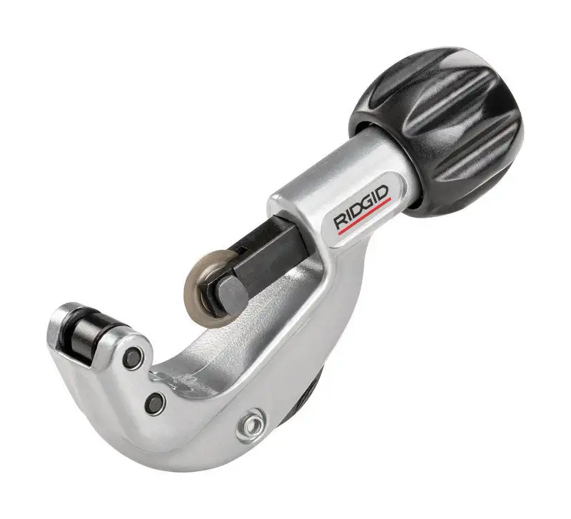 RIDGID 1-1/8 Tube Cutter Black and Silver Precision Plumbing Work