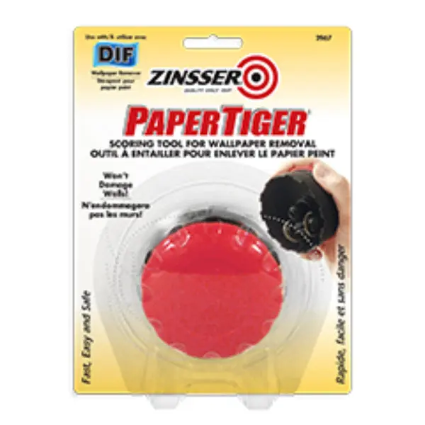Zinsser Z02967 PaperTiger Scoring Tool Wallpaper Removal and Surface Preparation