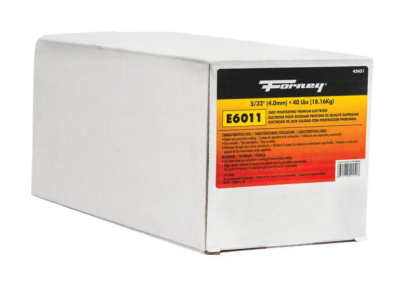 Forney 5/32 D X 15 L E6011 Mild Steel Welding Electrodes 88000 psi 40 lb