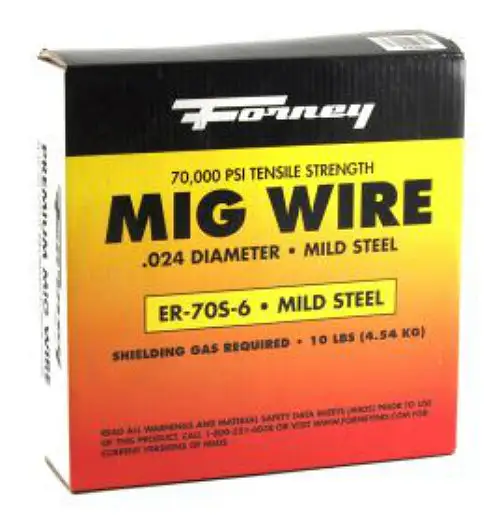 Forney 42285 ER70S-6 0.024 Dia Mild Steel MIG Welding Wire Fabrication