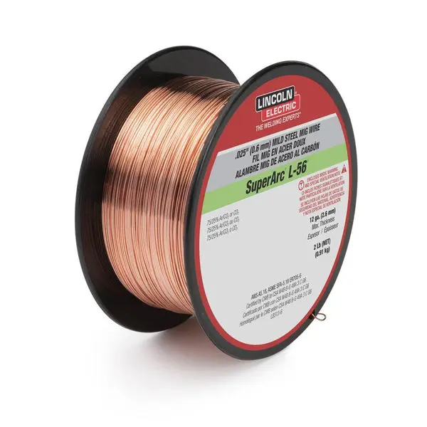 Lincoln ED030583 SuperArc L-56 Mild Steel Mig Welding Wire 0.025 Inch 2 Lb Lincoln Electric