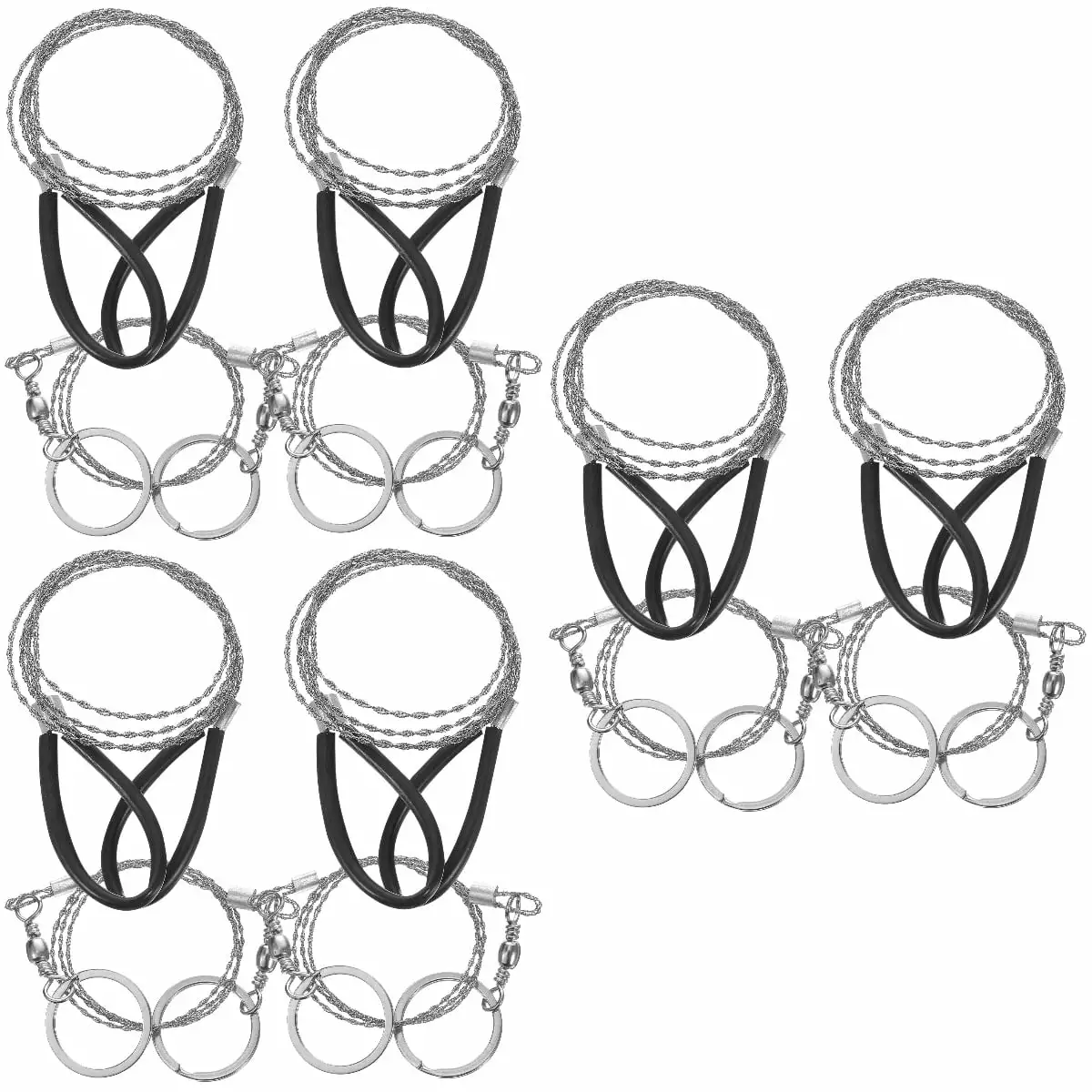 12 Pcs Wire Saw Chain s Rope Chainsaw Outdoor Wire Camping Saws Wire Chainsaw Deli