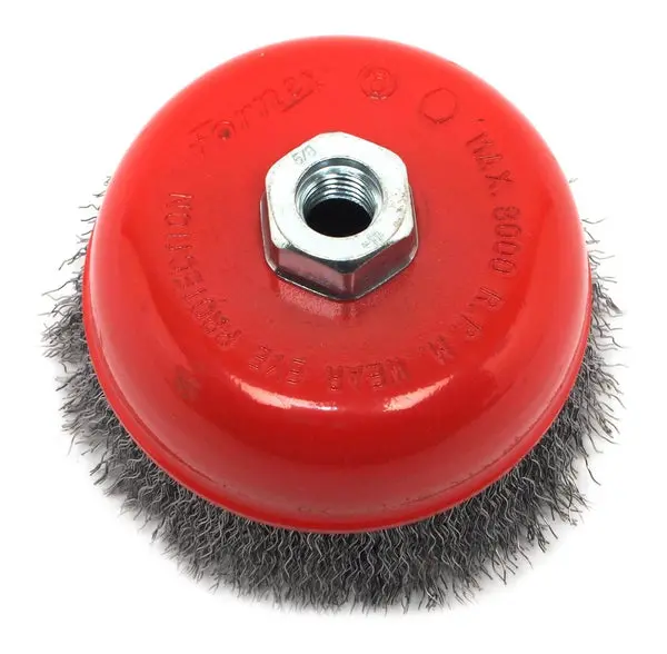 Forney 72754 Crimped Wire Cup Brush 5 Inch 0.012 Wire Angle Grinders