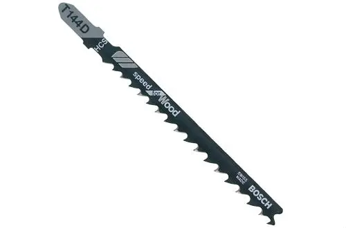 Bosch T144D Wood Cutting T-Shank Jig Saw Blades 4 Inch 6 TPI 5-Pack Precision Cutting