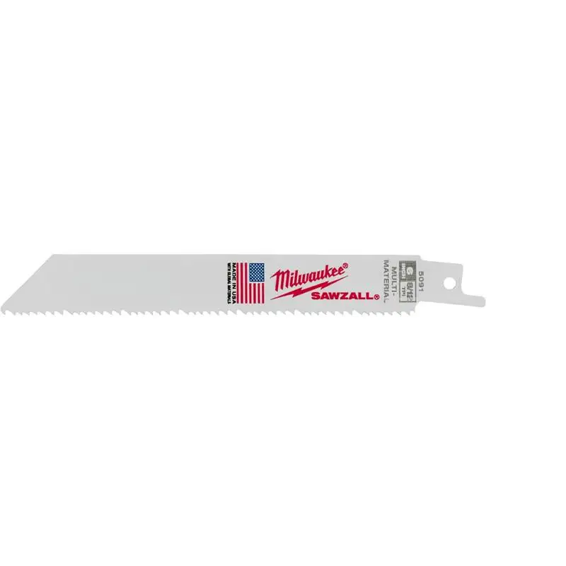 Milwaukee SAWZALL 6 Inch Bi-Metal Reciprocating Saw Blade 5 TPI 1 Pack