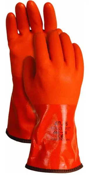 Atlas Glove 460XL-10.RT Insulated PVC Snow Blower Gloves X-Large Orange