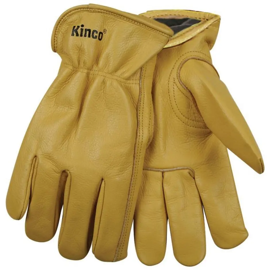 Kinco Lined Grain Cowhide Glove Durable Work Gloves Men