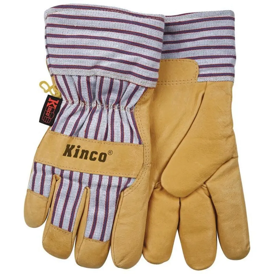 Kinco Lined Grain Pigskin Glove Comfortable Work Gloves Men