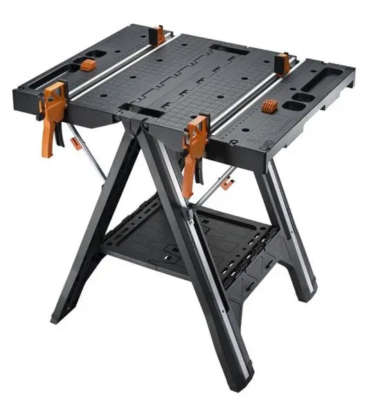Rockwell WX051 Multi-Function Work Table and Sawhorse 31 x 25 Inch