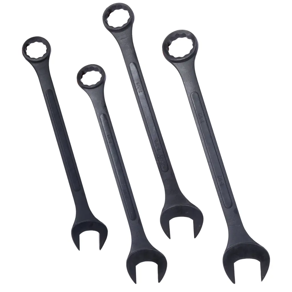 SAE Jumbo Combination Wrench Set 4 Piece Storage Bag g-h